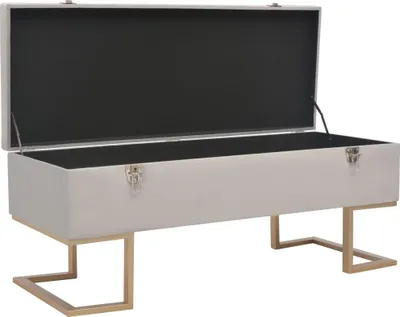 Obrázek produktu pro vidaXL Lavice s úložným prostorem 105 cm Grey Velvet
