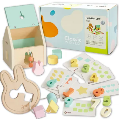 Obrázek produktu pro CLASSIC WORLD Pastelová Sada pro Kojence Box První Hračky pro Učení 25ks.