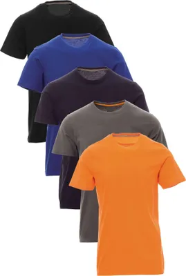 Produktbild von Mivaro Herren T-Shirt 5er Pack Basic Rundhals - Männer Tshirt 100% Baumwolle atmungsaktiv - kurzarm - Unterziehshirt - Regular Fit - bis Größe 5XL