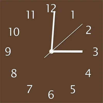 Produktbild von Wallario Design Wanduhr Braun aus Echtglas, Größe 30 x 30 cm