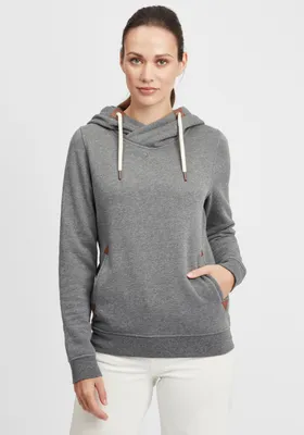 Produktbild von OXMO OXVicky Hood Damen Kapuzenpullover Hoodie Pullover mit Kapuze