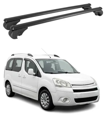 Image de Barres de toit Transversales pour Citroen Berlingo 2008-2018 Alu Gris 2Pcs, Image générée par une IA
