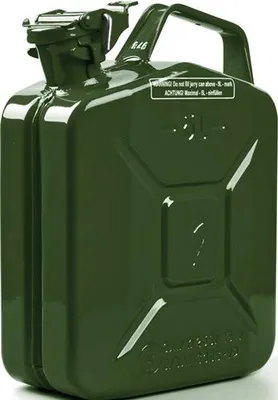 Produktbild von Kraftstoffkanister Inh.5l Olivgrün RAL 6003 Stahlbl.L230xB120xH310mm VALPRO