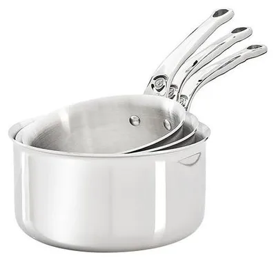 Produktbild von Set mit 3 edelstahl-kochtöpfen 16/18/20 cm De buyer 3706.01