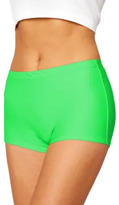 Produktbild von Merry Style Damen Badeshorts Bikinihose Bademode Badehose Bikini Unterteil Schwimmshorts L23L1 (Neongrün (7154), 52)