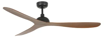 Image de Ventilateur de plafond à basse consommation avec télécommande Gotland Noir 132 cm