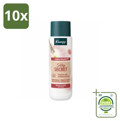 Obrázok produktu pre 10 kusov sprchového gélu Kneipp Silky Secret, 200 ml - veľké balenie