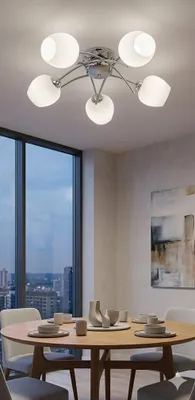 Zdjęcie produktu dla Euro-Lamp Lampa Sufitowa Ella 5 chrom 5x60W PRODUCENT