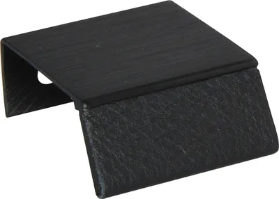 Immagine prodotto di Maniglia per mobili Maniglia per mobili Panchina LA 20 L 40mm alluminio nero spazzolato/pelle nero