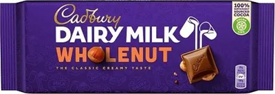 CZEKOLADA MLECZNA Z ORZECHAMI LASKOWYMI DAIRY MILK WHOLE NUT 180G CADBURY