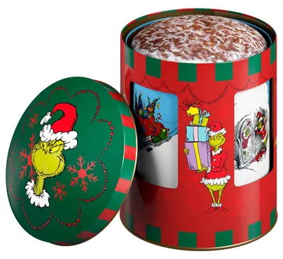 Produktbild von Wicklein The Grinch Feine Nürnberger Oblaten-Lebkuchen Spieluhr-Drehdose 200g