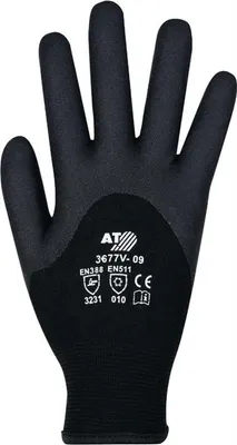 Produktbild von Kälteschutzhandschuhe Gr.9 schwarz EN 388,EN 511 PSA II