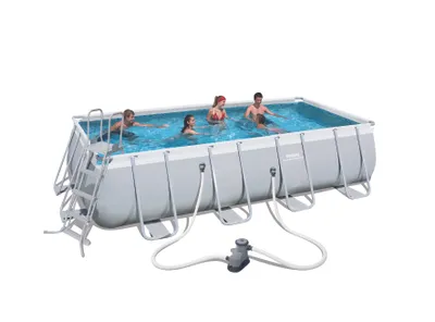 Immagine prodotto di Set di piscine con telaio Bestway "Power Steel" - rechteckig, 549 x 274 x 122 cm; 56465
