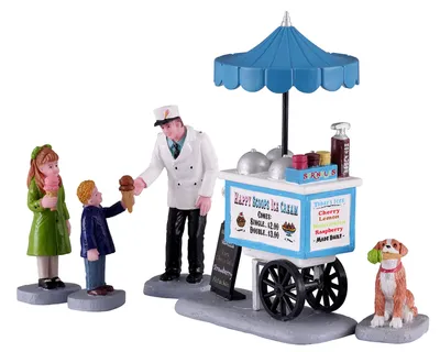 Productafbeelding van LEMAX Kerstdorp: "Happy Scoops IJs Karretje" (12037)