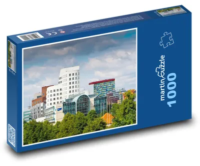 Obrázok produktu pre Puzzle 1000 Moderná Architektúra Düsseldorfu - martinpuzzle