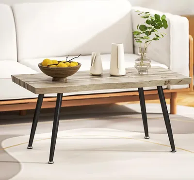 Produktbild von Couchtisch Beistelltisch, Sofatisch 4 cm dicker Tischplatte Wohnzimmertisch 100 x 50 x 45 cm