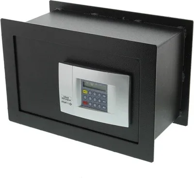 Image de Coffre-fort encastrable électronique, 103 litres, 147 kg, noir, résistant au feu