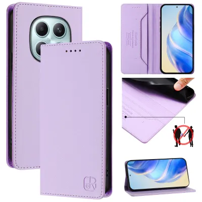 Immagine prodotto di Custodia in pelle per Xiaomi Redmi Note 15 4G, flip case con slot per carte, portafoglio e supporto Viola