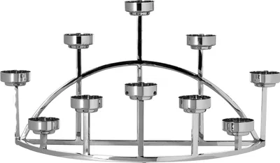 Produktbild von FINK Leuchter DOMIAN - silber - Edelstahl - H.28cm x B.20cm