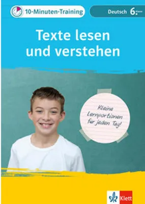 Produktbild von Klett 10-Minuten-Training Deutsch Texte lesen und verstehen 6. Klasse