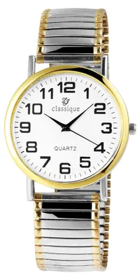 Produktbild von Classique 2700011-002 Analog Herrenuhr mit Metallzugband bicolor