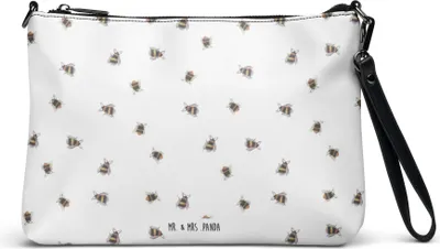 Produktbild von Mr. & Mrs. Panda Damenhandtasche Hummel flauschig - Weiß - Geschenk, Tasche, Natur, Handtasche, Umhängetasche Damen, Blume, Damentasche, Biene, Clutch, Lustige Sprüche