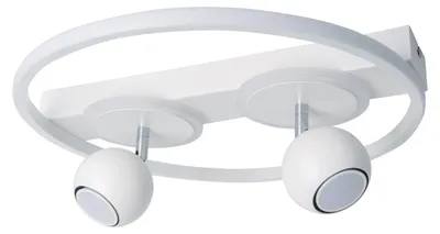 Produktbild von Deckenleuchten - 2er Spot LED Deckenleuchte "RONDA" d: 40cm, Deckenlampe im Modern Style, aus Metall und Kunststoff in weiß, 15,5 cm hoch, Ø 40 cm, inkl. LED