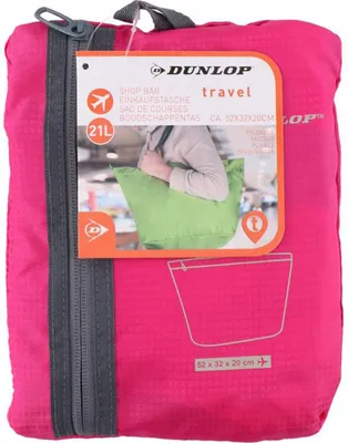 Produktbild von Dunlop - Foldable Shopping Bag (Pink)