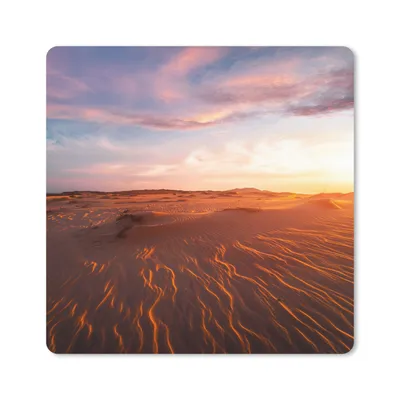 Produktbild von MuchoWow® Mauspad Mousepad Sand - Landschaft - Himmel - Wüste 20x20 cm - Mousepads - Maus Mat - Pad - Mausunterlage - Desk Mat - Bureauartikeln