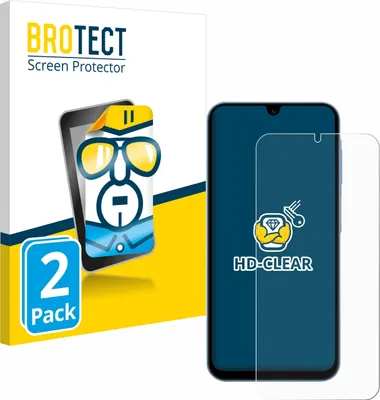 Produktbild von 2x Für Samsung Galaxy A15 5G Schutzfolie BROTECT Displayschutz Display Schutz Folie Klar Transparent