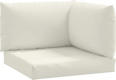 Image de Coussins de palette lot de 3 crème mélangé tissu