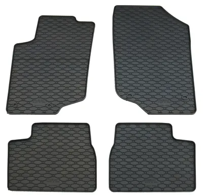 Gummifußmatten Set 4-teilig für Peugeot 207 (2006-), schwarz
