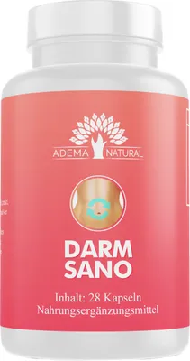 Produktbild von Adema Natural® | Darmsano | Darmkur: Unterstützung der Verdauung – Förderung der Darmflora – Stärkung der Darmbakterien