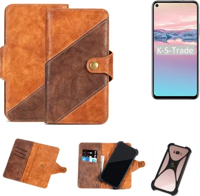 Produktbild von K-S-Trade Handyhülle Schutzhülle Bookstyle Case Wallet-Case kompatibel mit Huawei Honor 20 Pro Cover Klapphülle Kantenschutz Smartphone dunkelbraun