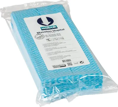 Produktbild von Wetrok Masslinn Hospital Staubbindetuch Blau