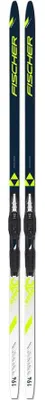 A pair of skis on a white background.