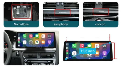 Produktbild von Auto-Multimedia-Bildschirm, kabelloses CarPlay, Android Auto, 12.3 LHD AUTO KEIN GPS