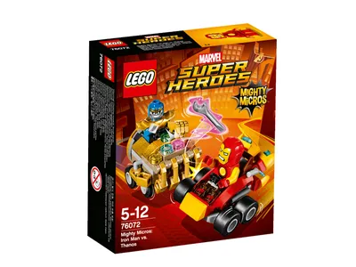 Zdjęcie produktu dla LEGO Marvel Super Heroes Avengers Mighty Micros: Iron Man vs. Thanos, Zestaw do budowania, 5 lat(a), 94 szt., 90 g