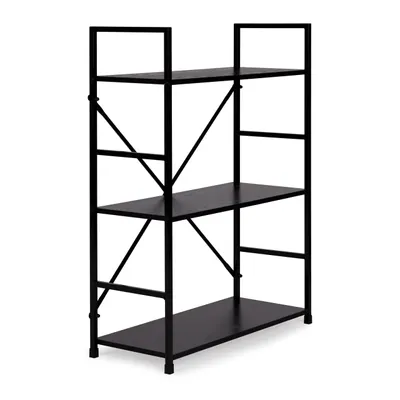 Obrázek produktu pro ModernHome CWJ602480LG Dřevěný regál s kovovým rámem a 3 policemi, 80 x 59,5 x 23,5 cm