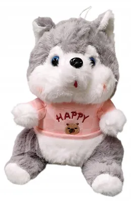 Produktbild von Emaj Niedlicher Husky Plüschhund mit T-Shirt 24cm