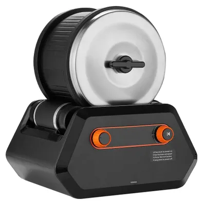 Produktbild von Gesteinsmühle Set, Direktantriebsmotor, Einstellbarer Timer, 3 lbs