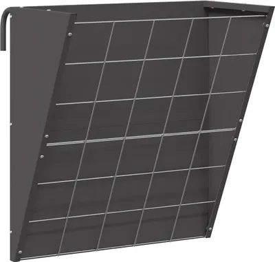 Image de vidaXL Distributeur de foin suspendu Noir 61 x 33 x 66 cm
