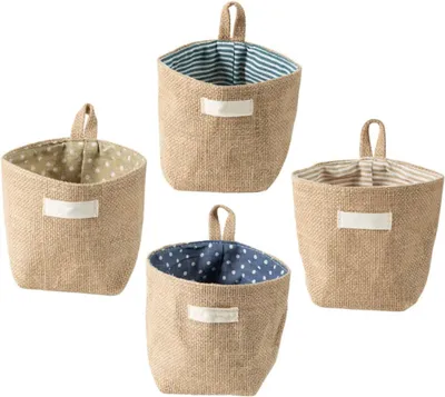 Produktbild von 4 Staufächer über der Tür – Hängetaschen – Bett-/Wandaufbewahrungstaschen –