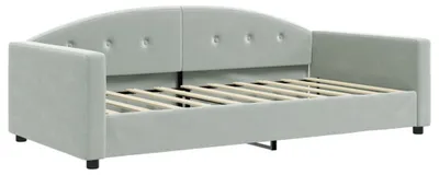 Produktbild von vidaXL Tagesbett Hellgrau 100x190 cm Samt