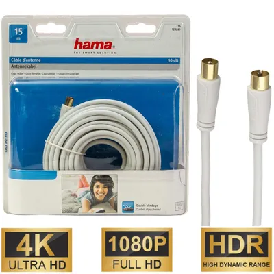 Immagine prodotto di Cavo antenna 15 m con filtro 90 dB placcato oro bianco