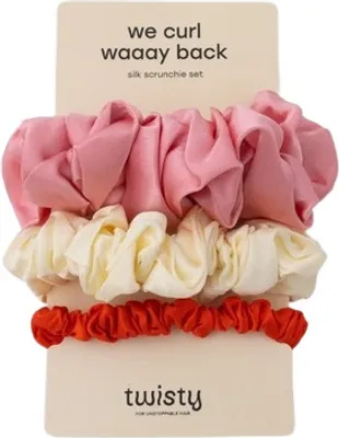 Immagine prodotto di Elegante set di elastici per capelli in seta per uno styling delicato, 3 pezzi