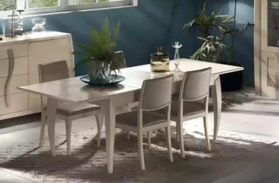 Immagine prodotto di Set da pranzo Tavolo da pranzo 4 x sedie Set da pranzo in legno 5 pezzi tavoli nuovo