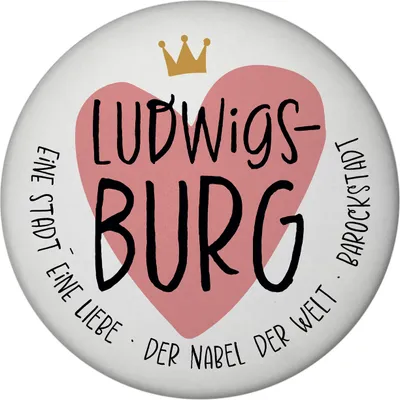 Produktbild von Ludwigsburg Magnet mit Herz und Text