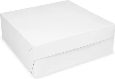Image de 50 cartons à gâteaux blancs 20x20x10 cm - Emballage élégant pour gâteaux et pâtisseries