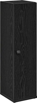 Produktbild von vidaXL Badezimmerschrank mit Rollenhalter Schwarz 20,5x22x72 cm